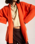 Callahan Knitwear - Juliet Cardigan - Red Orange -