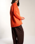 Callahan Knitwear - Juliet Cardigan - Red Orange -