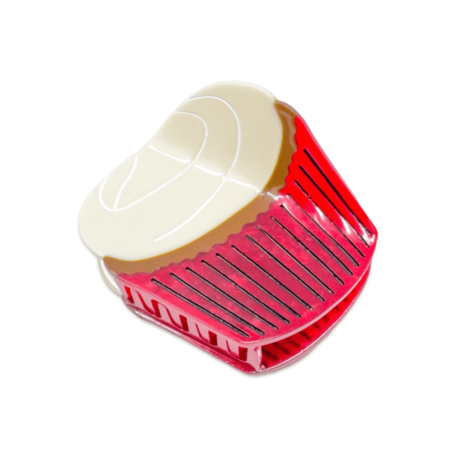 Jenny Lemons - Midi Red Velvet Cupcake Hair Claw Clip -
