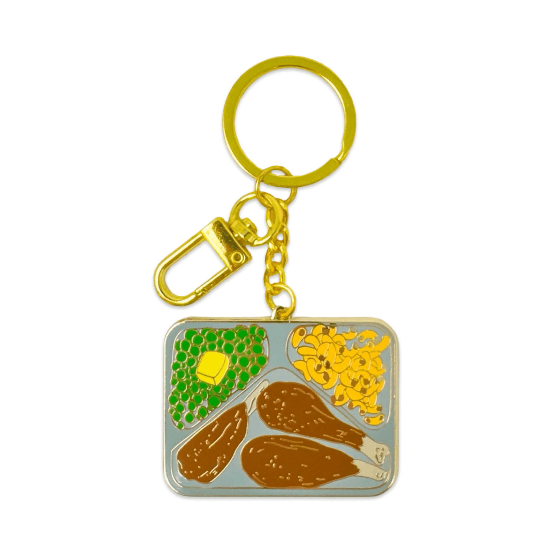 Jenny Lemons - TV Dinner Enamel Bag Charm & Keychain -