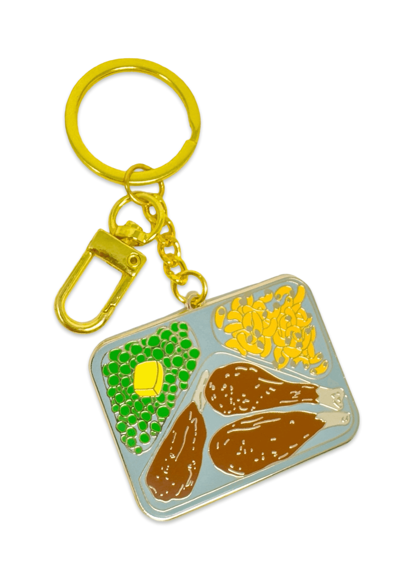 Jenny Lemons - TV Dinner Enamel Bag Charm & Keychain -