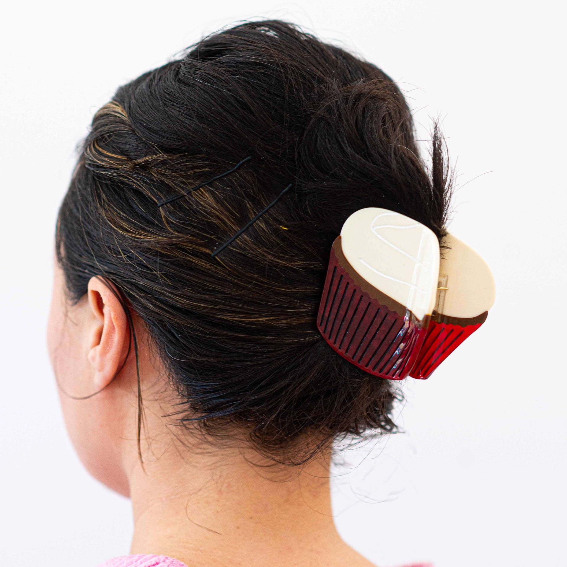 Jenny Lemons - Midi Red Velvet Cupcake Hair Claw Clip -