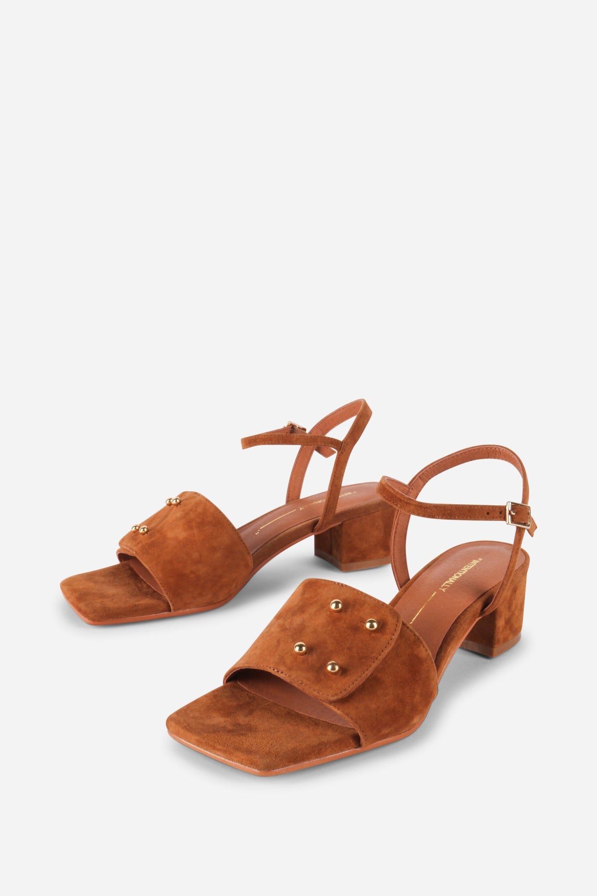 Intentionally Blank - Karizma Block Heel Sandal - CARAMEL KID SUEDE