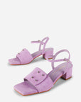 Intentionally Blank - Karizma Block Heel Sandal - LILAC KID SUEDE