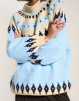 Callahan Knitwear - Kathleen Fair Isle Pullover - Sky -
