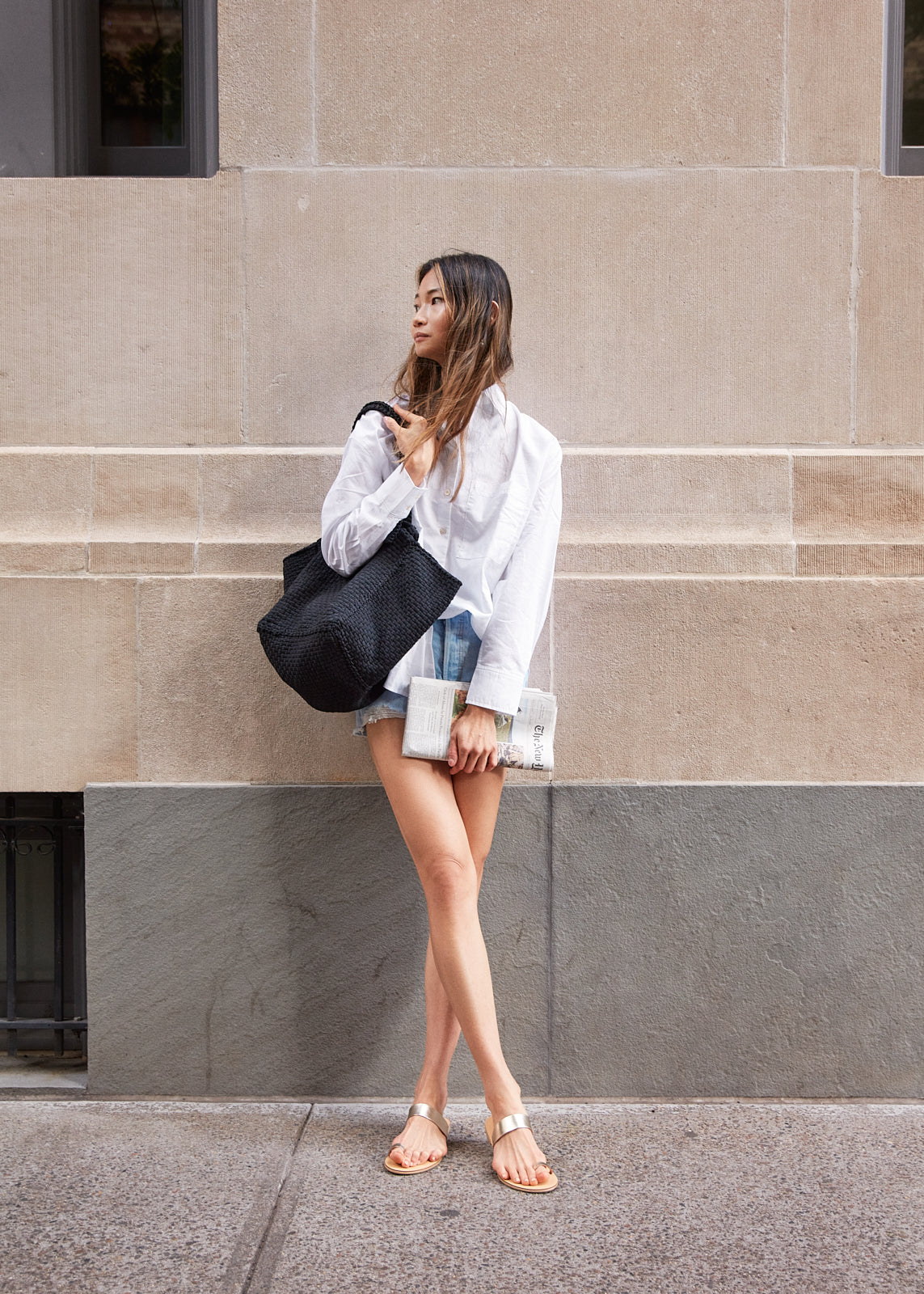Kayu - Soona Upcycled Woven Cotton Tote Bag -