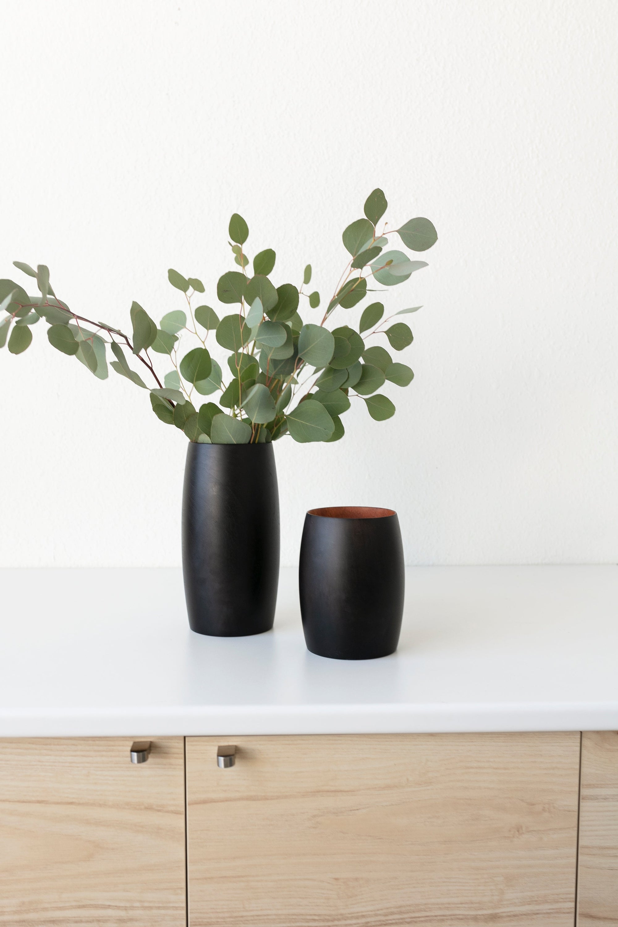 Kayu - Mini Ansel Handcrafted Wood Vase -