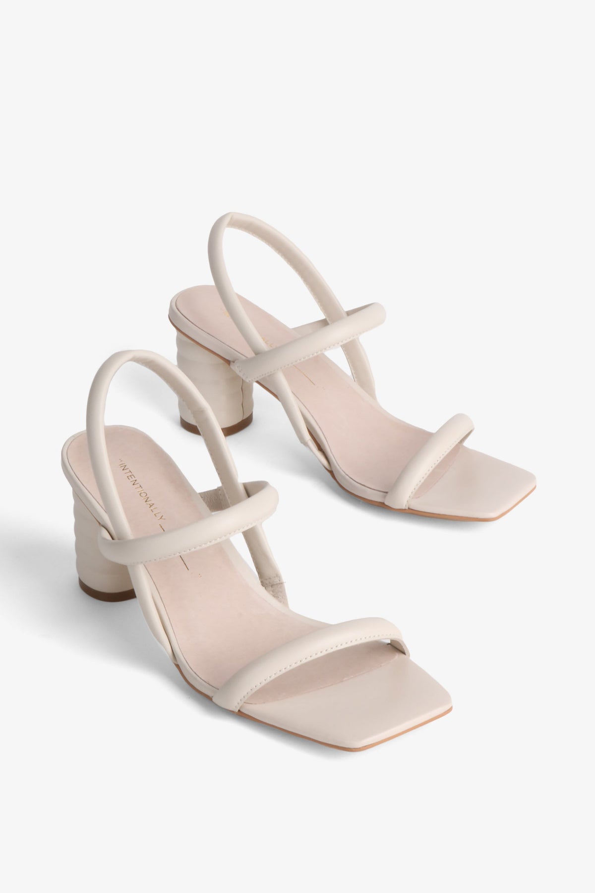 Intentionally Blank - Kifton Leather Heel - CREAM LEATHER