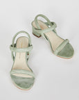 Intentionally Blank - Kimi Suede Heel - SAGE SUEDE
