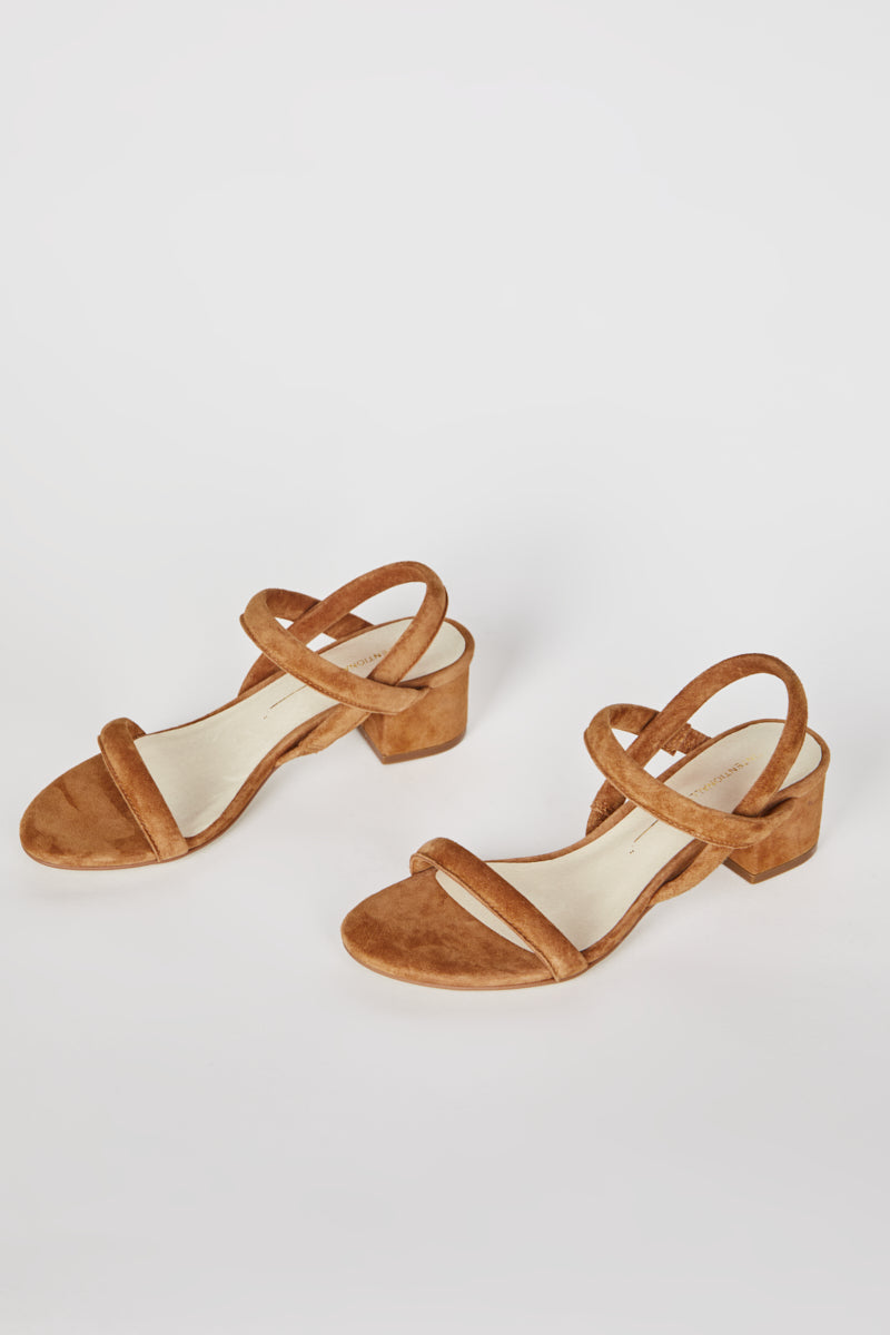 Intentionally Blank - Kimi Suede Heel - TAWNY SUEDE