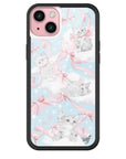 wildflower kitten around iphone 15plus case