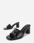 Intentionally Blank - Kizmit Mule Heel - BLACK KID LEATHER