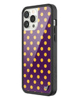 Wildflower iPhone case 13 Pro Max Polka Dot | Purple and Yellow Cute