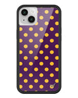 Wildflower iPhone case 14 Polka Dot | Purple and Yellow Cute