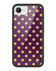 Wildflower iPhone case 16e Polka Dot | Purple and Yellow Cute