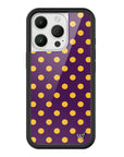 Wildflower iPhone case 16 Pro Polka Dot | Purple and Yellow Cute