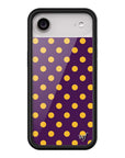 Wildflower iPhone case 17 Air Polka Dot | Purple and Yellow Cute