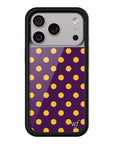 Wildflower iPhone case 17 Pro Polka Dot | Purple and Yellow Cute