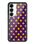 Wildflower Galaxy S25 case Polka Dot Purple and Yellow Cute