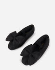Intentionally Blank - Kor Puffer Mary Jane Flat - BLACK TEXTILE