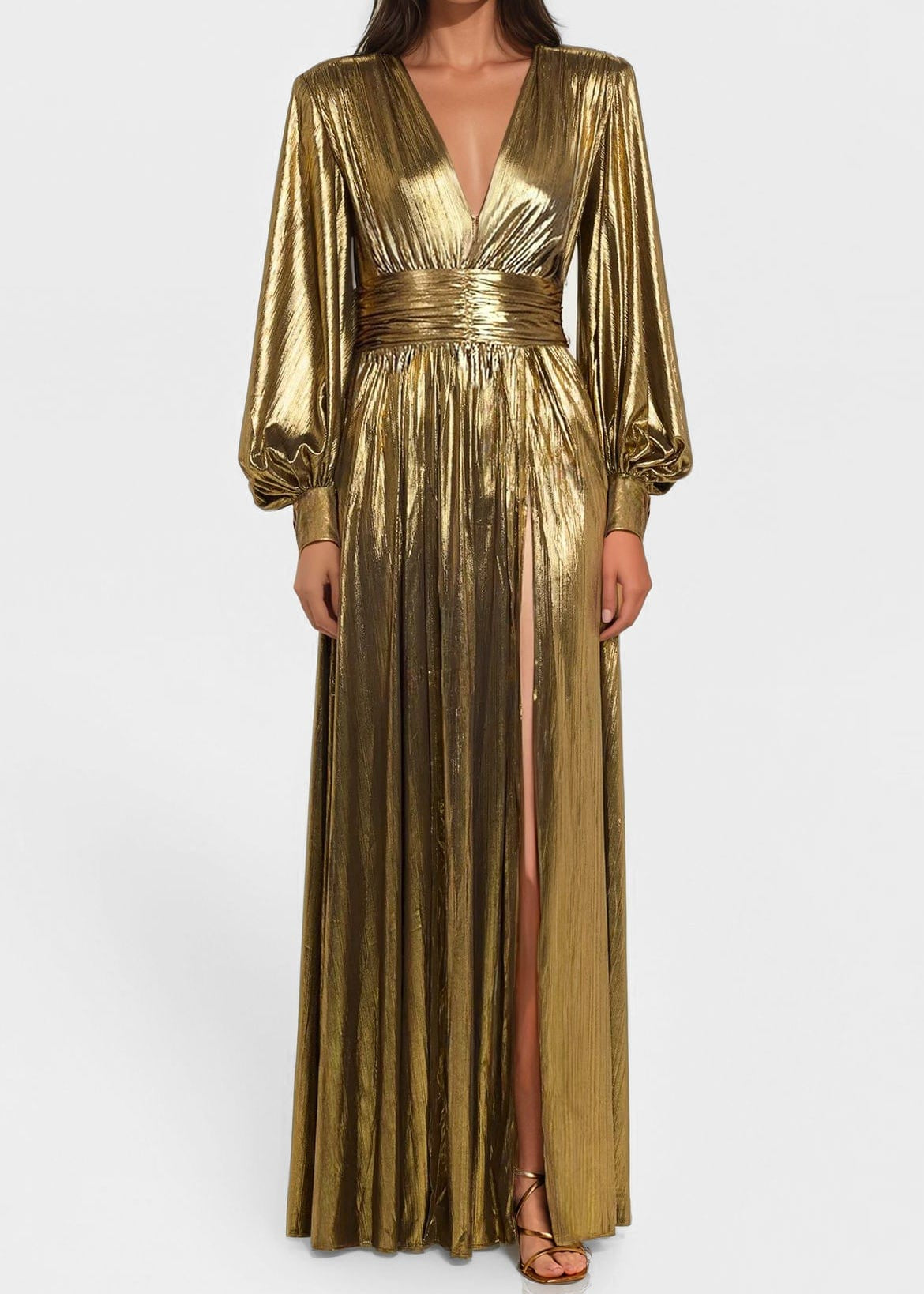 The Kathy Maxi Gown - Gold