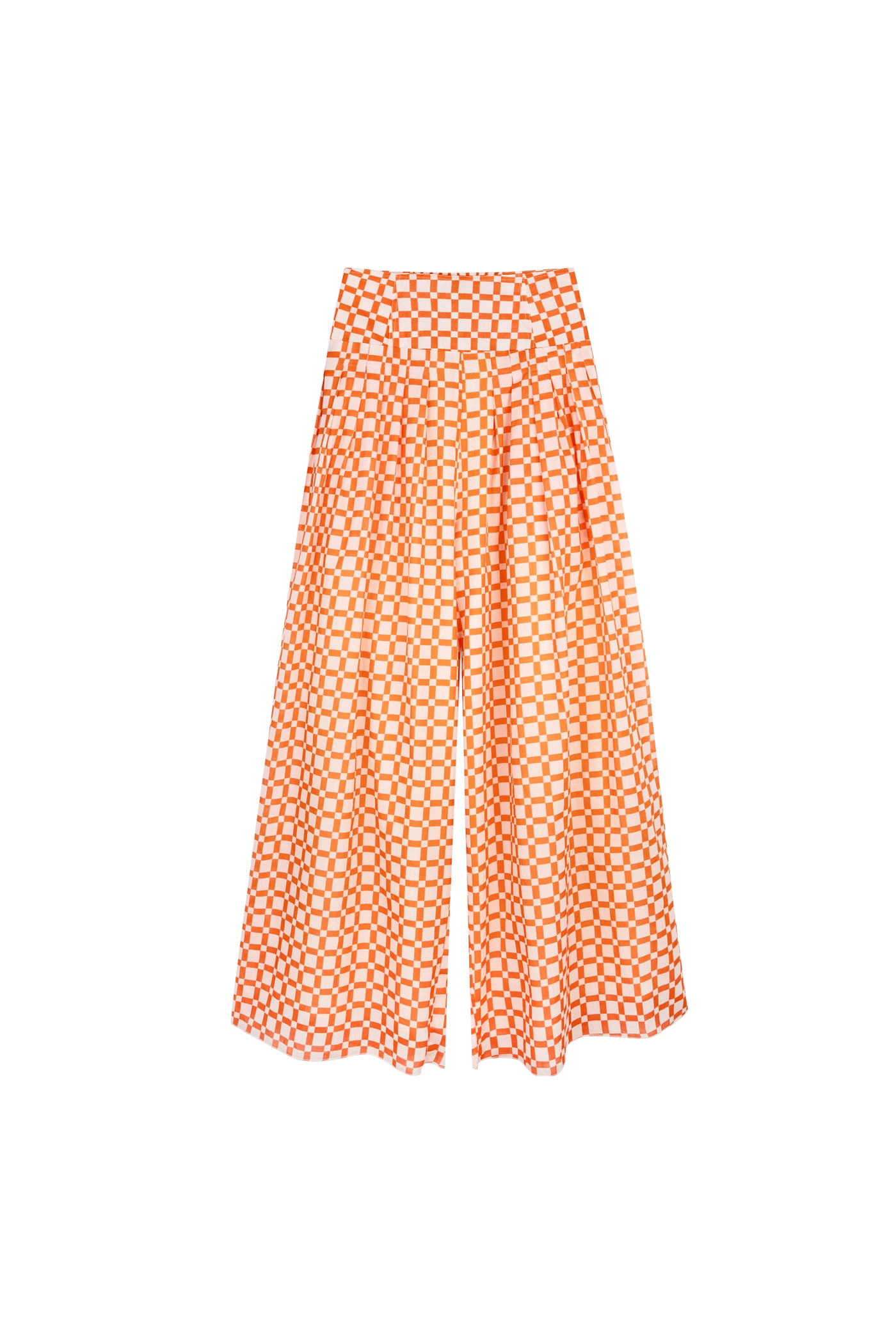 WRAY - Knot Pants - Sunset Basket Check -