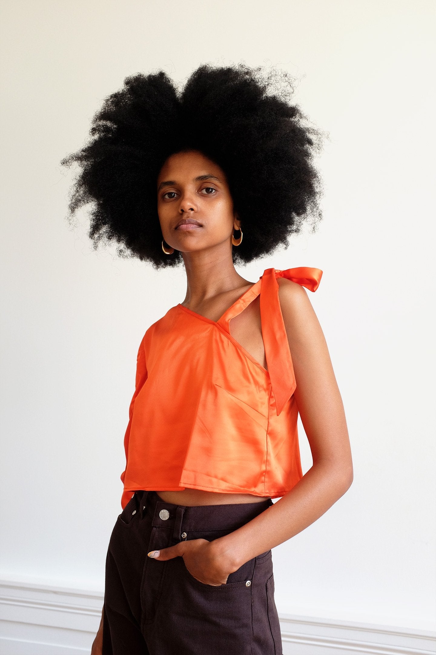 WRAY - Kellie Top - Construction Orange -