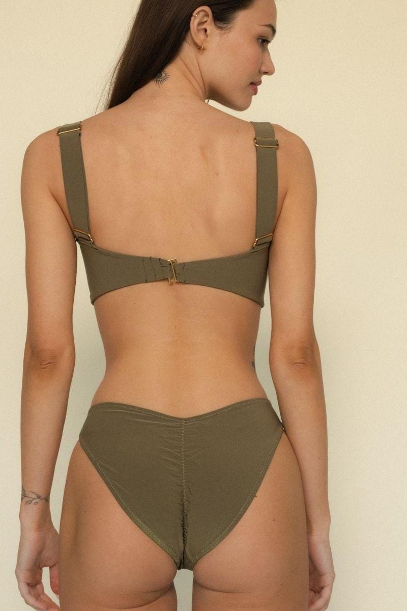 Montce - Khaki Added Coverage Lulu Bikini Bottom -