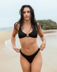 Serei Swim - Devi U-Wire Top - Textured Black -