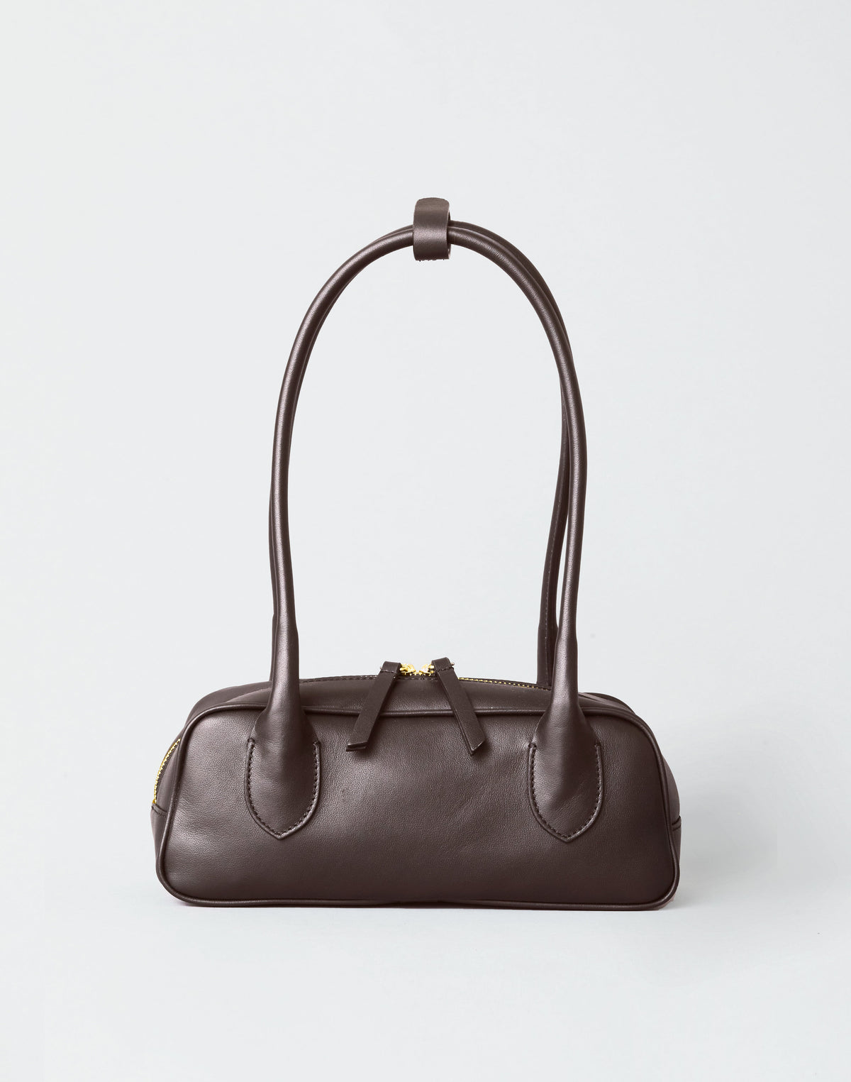 Hyer Goods - Mini La Strada East West Bag - Chocolate Gold