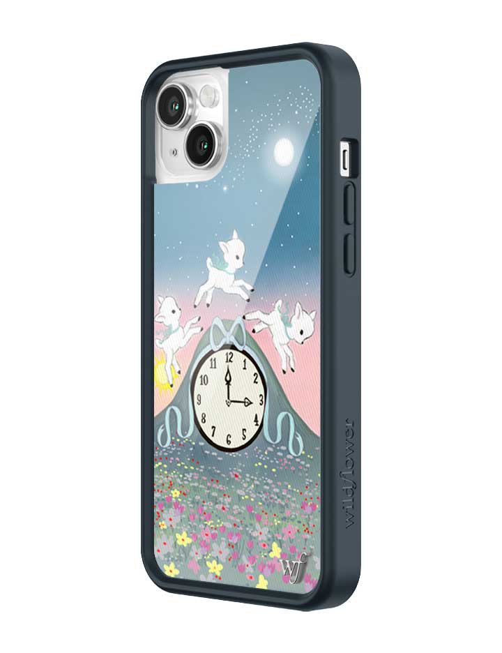 Wildflower iPhone case 13 Laufey Collab Clock Cute