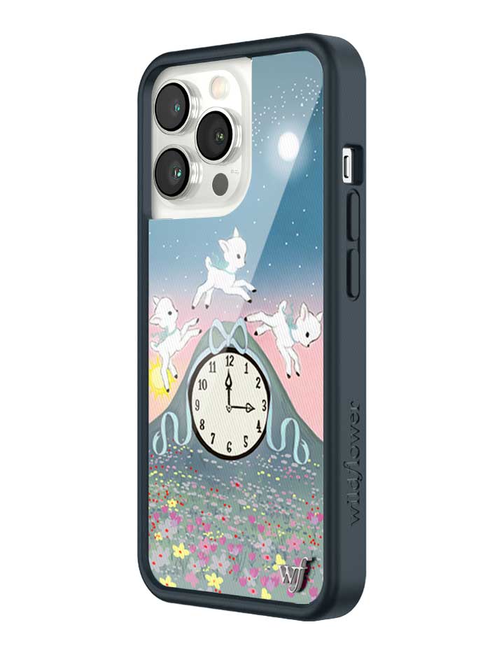 Wildflower iPhone case 13 Pro Laufey Collab Clock Cute