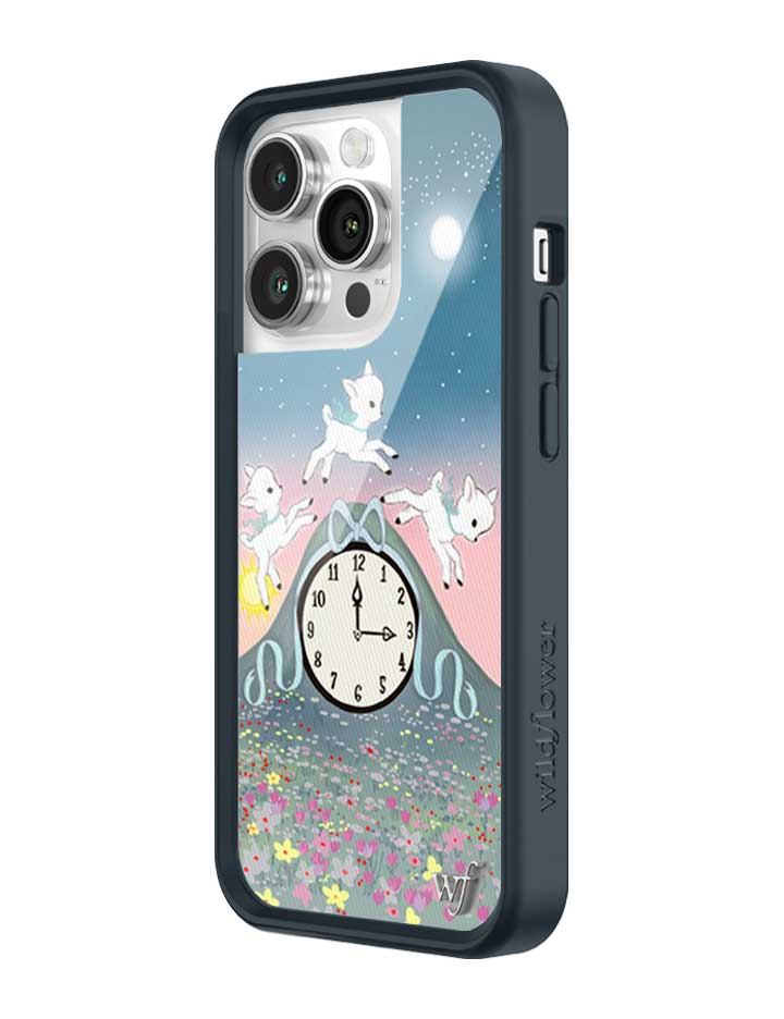 Wildflower iPhone case 14 Pro Laufey Collab Clock Cute