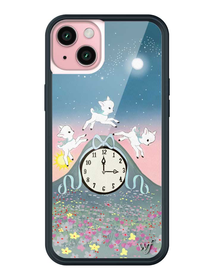Wildflower iPhone case 15 Plus Laufey Collab Clock Cute