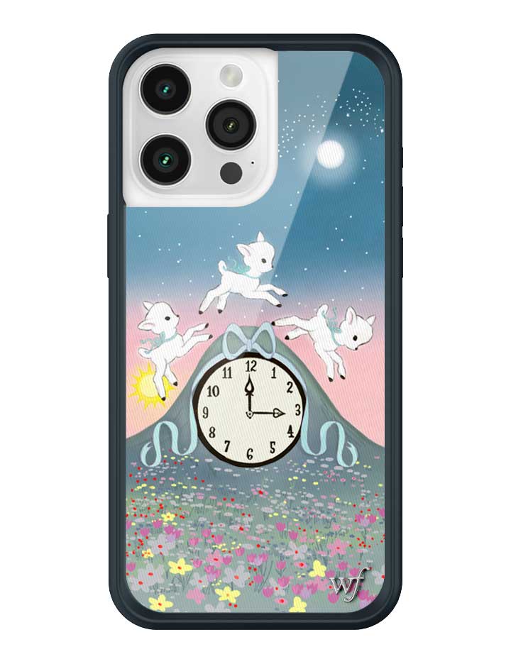 Wildflower iPhone case 15 Pro Max Laufey Collab Clock Cute