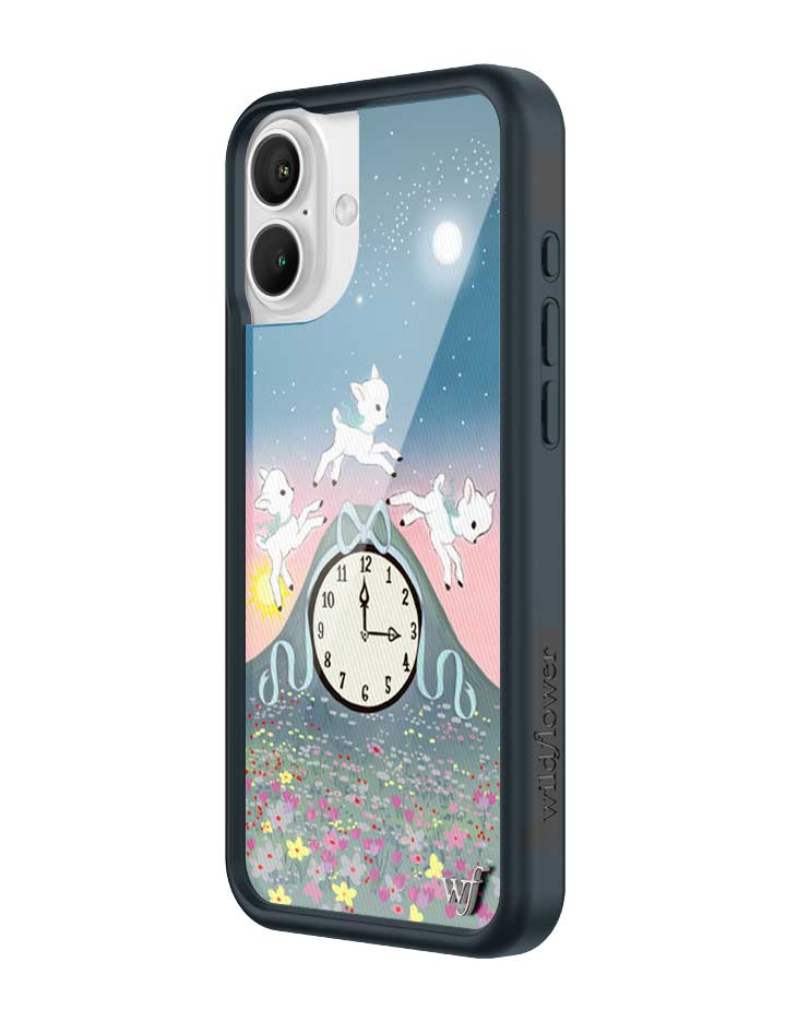 Wildflower iPhone case 16 Plus Laufey Collab Clock Cute