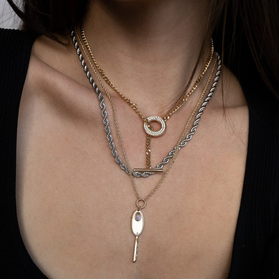 Leeada - Zuma Chain Necklace - Silver -