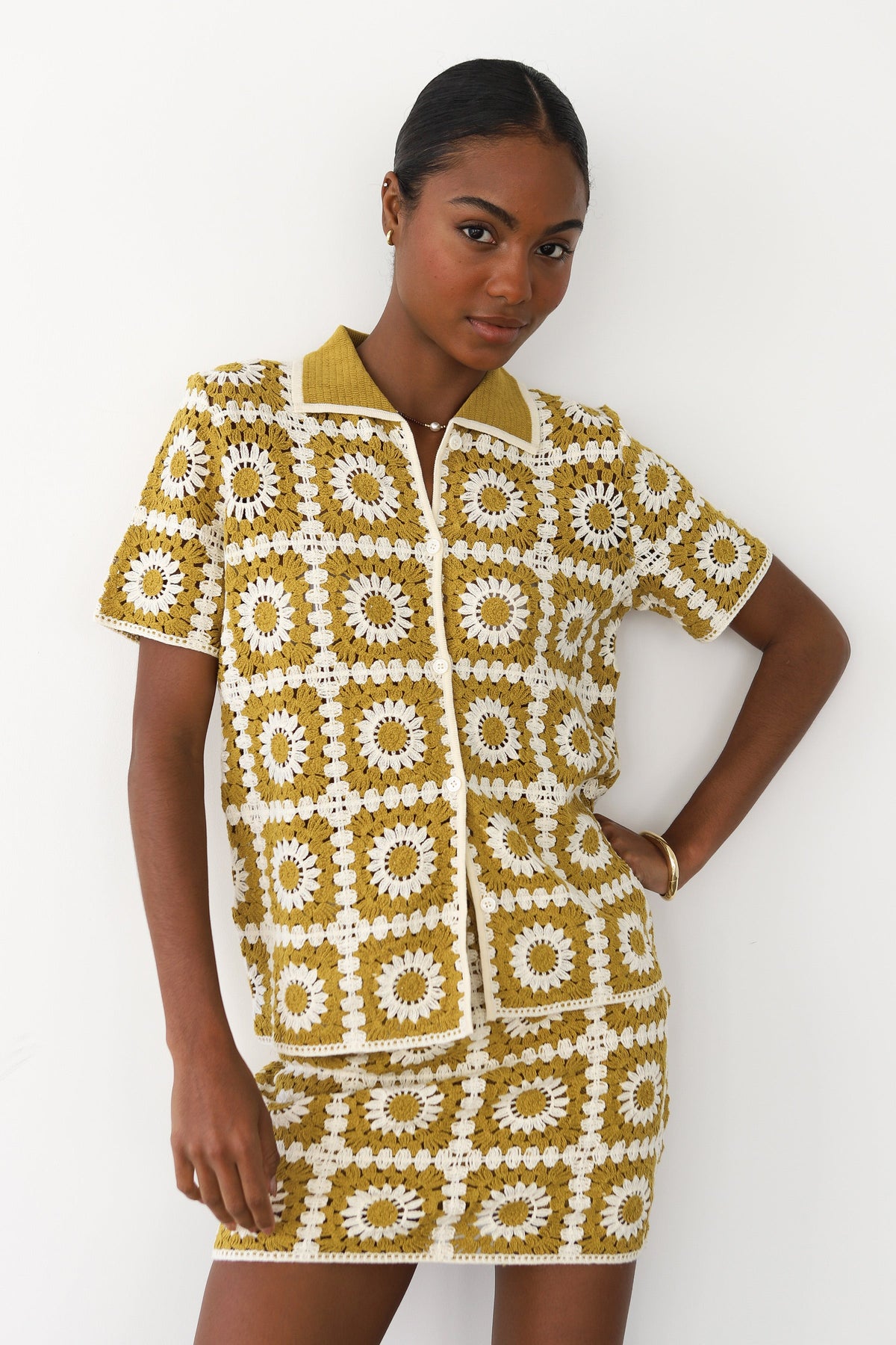 Leonor Crochet Polo - Bronze