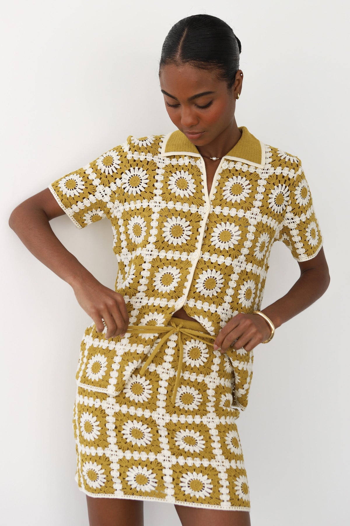 Leonor Crochet Polo - Bronze