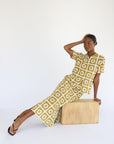 Leonor Crochet Maxi Skirt - Bronze