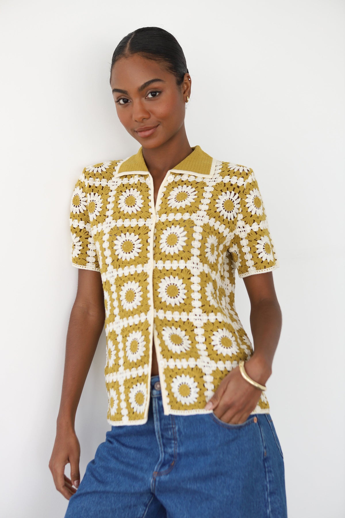 Leonor Crochet Polo - Bronze