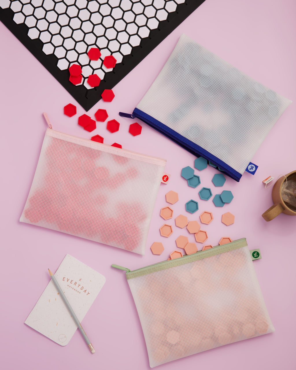 Letterfolk - Pouches - Set of 3 -