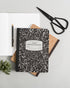 Letterfolk - Composition Book - Black/Silver -