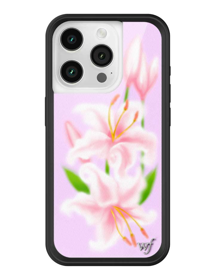 Wildflower iPhone case 15 Pro Sweet Lily Lilac Cute