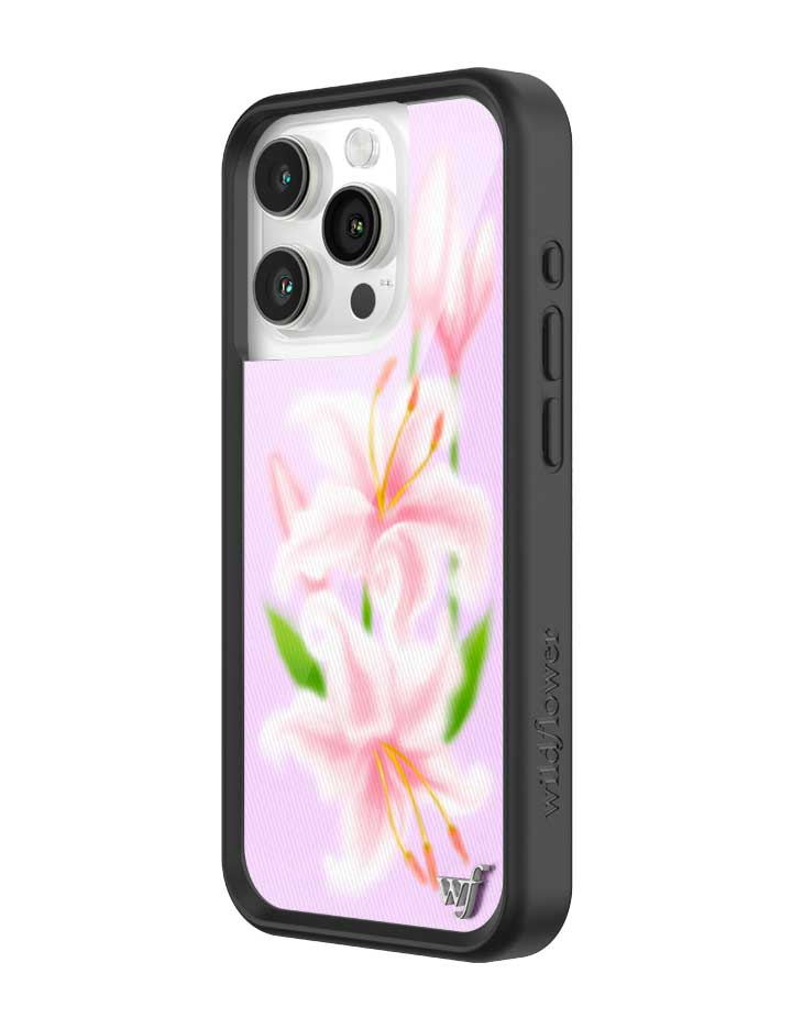Wildflower iPhone case 15 Pro Sweet Lily Lilac Cute