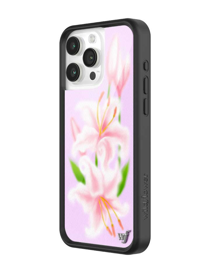 Wildflower iPhone case 15 Pro Max Sweet Lily Lilac Cute