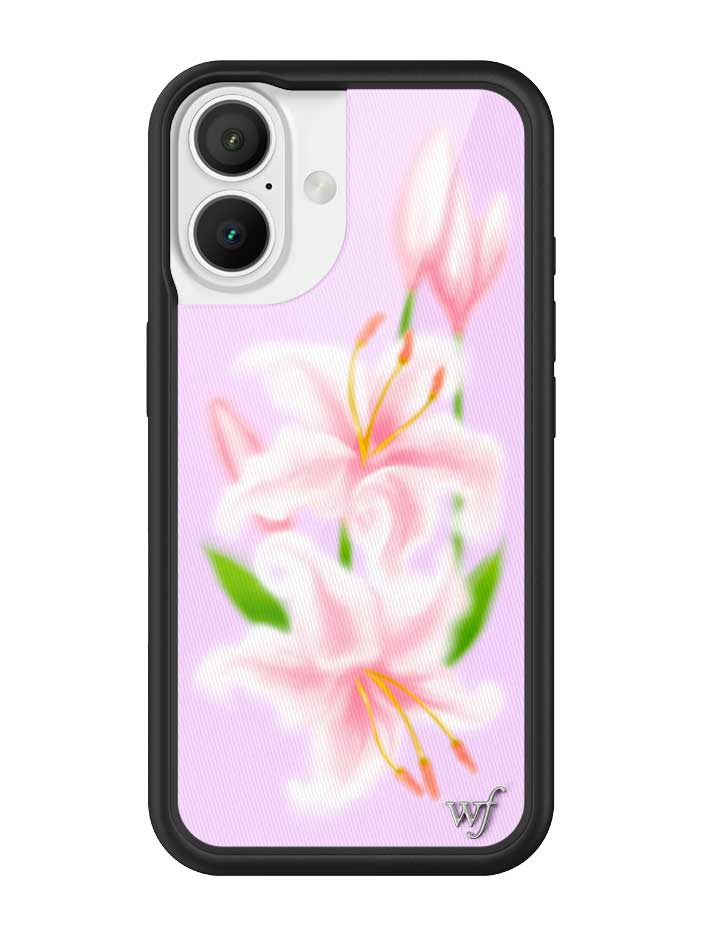 Wildflower iPhone case 16 Sweet Lily Lilac Cute
