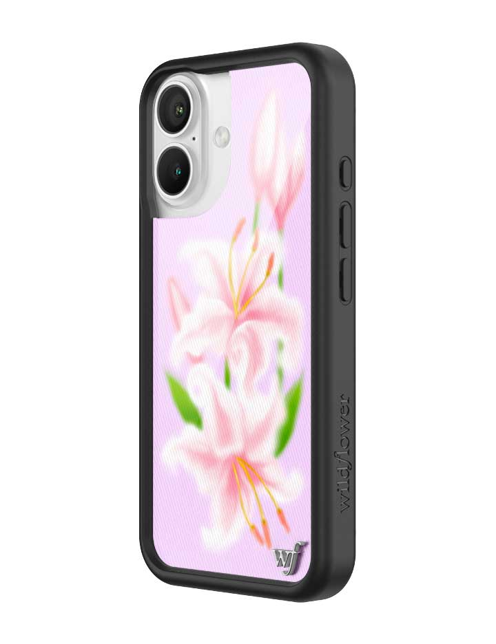 Wildflower iPhone case 16 Sweet Lily Lilac Cute
