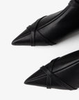 Intentionally Blank - Link Kitten Heel Buckled Ankle Boot -