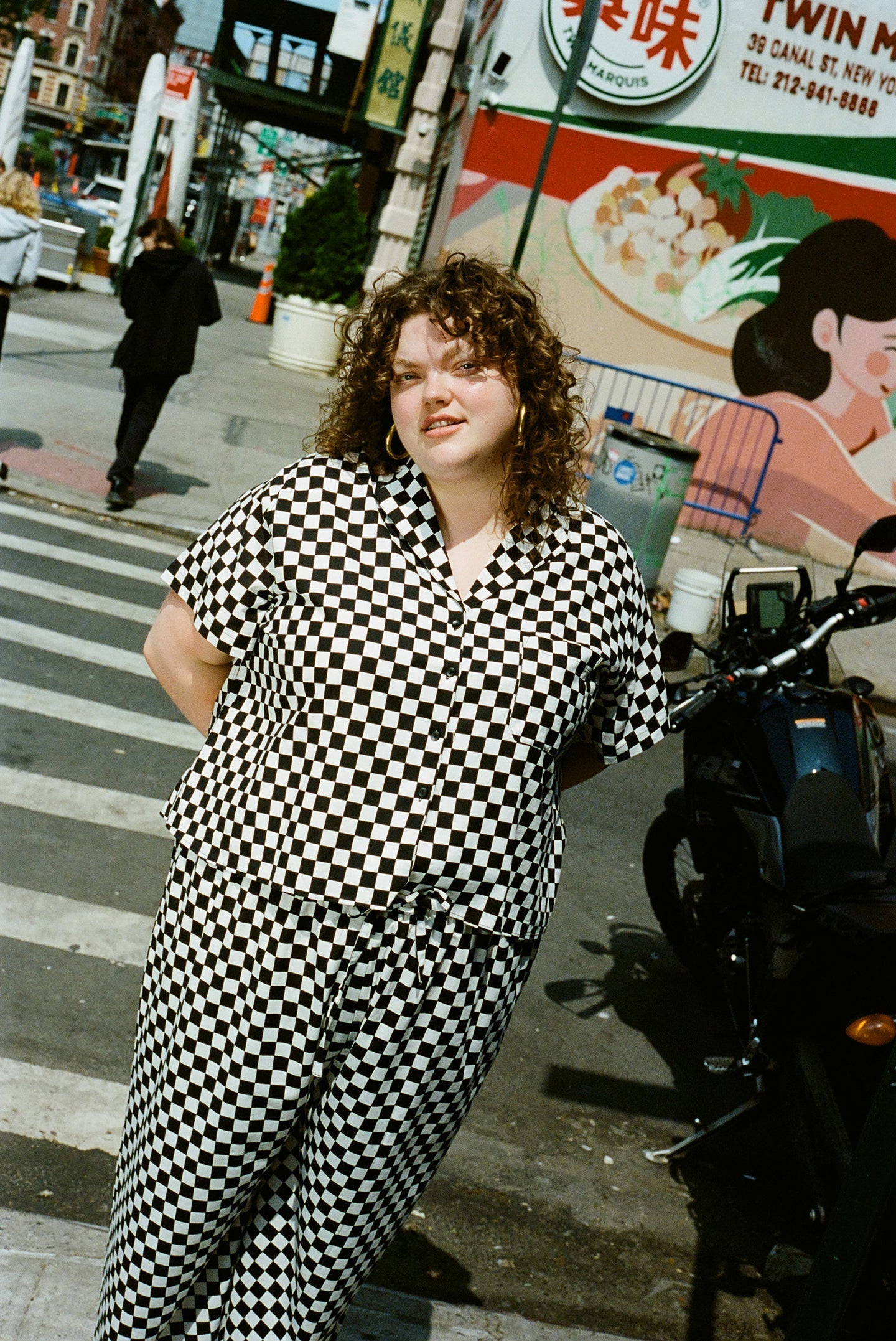 WRAY - Lounge Top - Black Check -